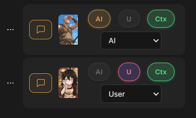 First message placeholder