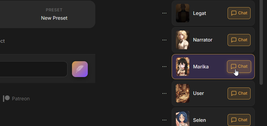 Create chat placeholder