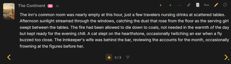 Advanced feature